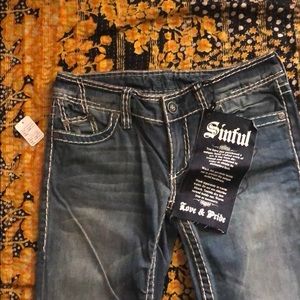 New with tags Sinful Jeans size 28